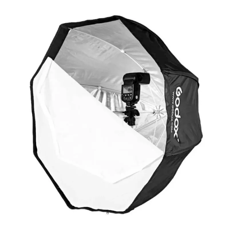 Godox SB-UBW95 Softbox octagonal de 95cm con montura Bowens, interior plateado, difusores y bolsa de transporte