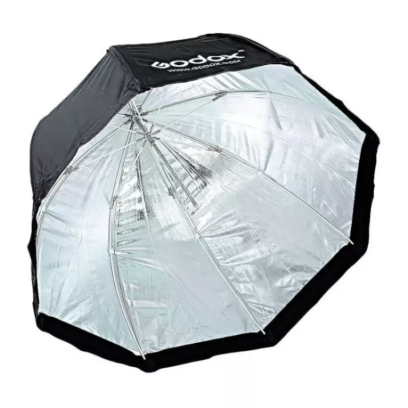 Godox SB-UBW95 Softbox octagonal de 95cm con montura Bowens, interior plateado, difusores y bolsa de transporte