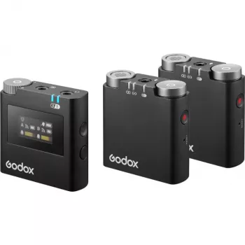 Godox Virso M2 Sistema de micrófono inalámbrico 2,4 GHz para grabaciones