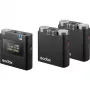 Godox Virso M2 Sistema de micrófono inalámbrico 2,4 GHz para grabaciones