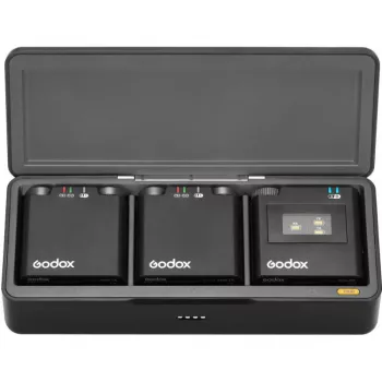 Godox Virso M2 Sistema de micrófono inalámbrico 2,4 GHz para grabaciones