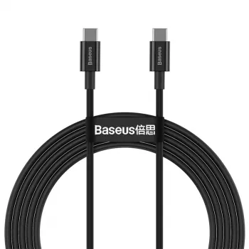 Baseus CATYS-C01 Cable de carga rápida USB-C a USB-C 100W PD 2m negro