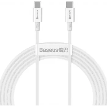 Baseus Superior Series Cable USB-C a USB-C 100W 2m blanco