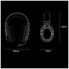 AWEI AT36 Auriculares inalámbricos over-ear con micrófono, Bluetooth 5.4, negro