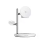 JOYROOM JR-W23 Estación de carga inalámbrica Qi2 4 en 1 con luz nocturna - blanca