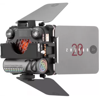 Zhiyun M20 Combo 20W set de luz LED de vídeo bicolor con RGB, mini trípode, difusor, grid y barndoors