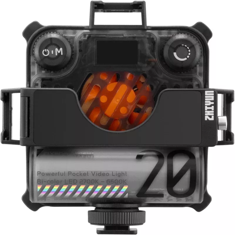 Zhiyun M20 Combo 20W set de luz LED de vídeo bicolor con RGB, mini trípode, difusor, grid y barndoors