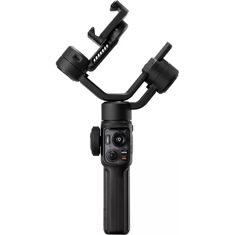 Estabilizador gimbal de 3 ejes para smartphone Zhiyun C030124ABR1 con luz de relleno integrada, Bluetooth 5.0, batería de 2600 mAh, hasta 25 h de autonomía, compatible con smartphones de 50-90 mm, negro
