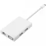 Adaptador múltiple Xiaomi Mi USB-C a VGA Gigabit Ethernet (blanco/plata)
