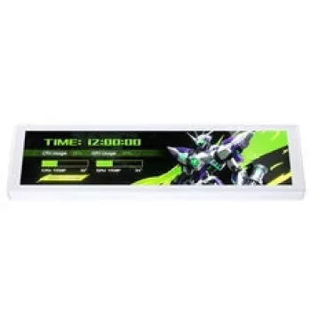 Pantalla IPS de 9,16 pulgadas Jonsbo DS916 blanca con montaje para carcasa