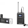 Sistema de micrófono de solapa inalámbrico UHF de doble canal BOYA BY-WM8 Pro-K7 con 48 canales, 100 m de alcance, receptor montable en cámara (568-590 MHz)