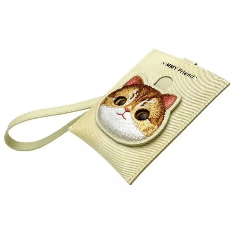Nimmy Big EyedPet 2.0 Cat Tarjetero, Caqui