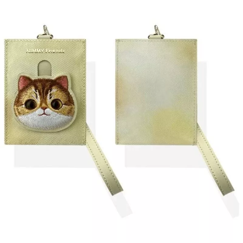 Nimmy Big EyedPet 2.0 Cat Tarjetero, Caqui