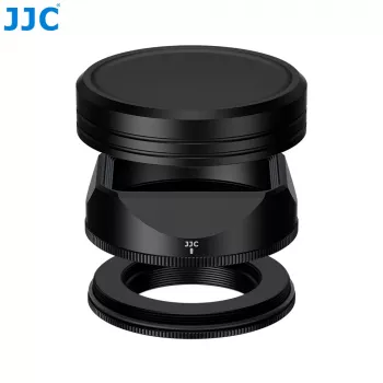 Set de parasol y tapa JJC LH-JXF23F28 para Fujifilm XF 23mm/27mm F2.8 R WR - negro