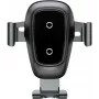 Soporte de coche con carga inalámbrica por gravedad Baseus Metal, boquilla de ventilación, Negro (WXYL-B0A)