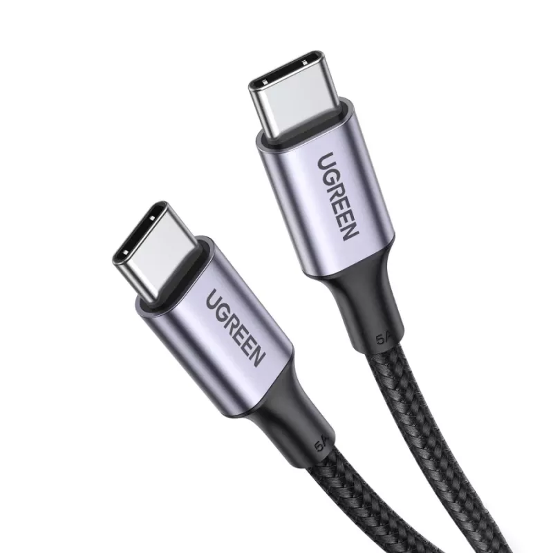 Cable USB-C a USB-C UGREEN 100W 5A Negro 1,5m
