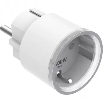 Jackery x Shelly Smart Plug Pro enchufe Wi-Fi con monitorización de energía, 16A, 3680W, Alexa y Google Assistant, Blanco