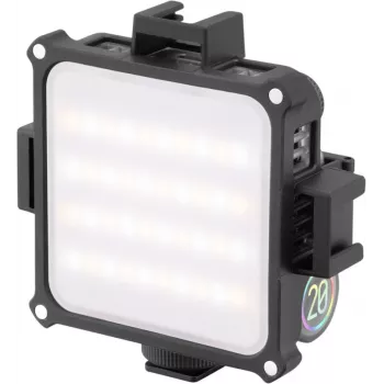 Zhiyun M20 luz de relleno LED RGB con 20W de potencia, 2700K-6500K CCT, modos de color HSI, pantalla OLED, parte trasera magnética, carga USB-C PD