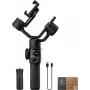 Zhiyun Smooth 5S AI gimbal para smartphone con luz de relleno magnética, estabilizador de 3 ejes, carga útil 300g, Negro