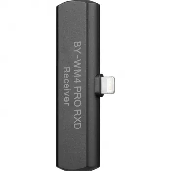 BOYA BY-WM4 PRO RXD receptor de micrófono inalámbrico 2,4GHz para dispositivos iOS Lightning