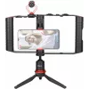 BOYA BY-VG380 kit de vídeo para smartphone con micrófono BY-MM1 Pro, luz LED y trípode para vlogging, streaming en directo y grabación móvil