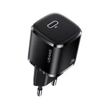 USAMS T36 Mini 20W USB-C PD cargador de pared negro