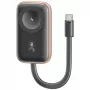 USAMS CD245 Cargador inalámbrico y batería externa 2 en 1 para Apple Watch, 1200mAh, USB-C, Tarnish