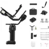 ZHIYUN CRANE 4 COMBO Estabilizador gimbal de 3 ejes para cámara con 6 kg de carga útil, 12 h de batería, pantalla táctil y luz de relleno, negro