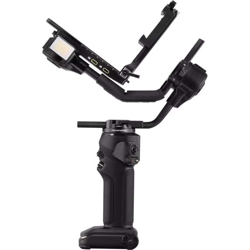 ZHIYUN CRANE 4 COMBO Estabilizador gimbal de 3 ejes para cámara con 6 kg de carga útil, 12 h de batería, pantalla táctil y luz de relleno, negro