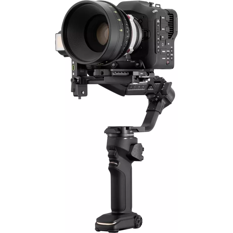 ZHIYUN CRANE 4 COMBO Estabilizador gimbal de 3 ejes para cámara con 6 kg de carga útil, 12 h de batería, pantalla táctil y luz de relleno, negro