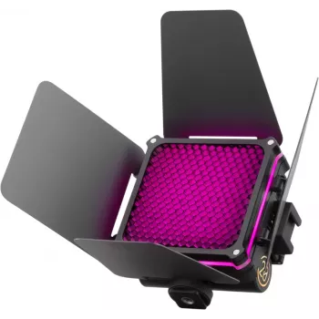 Zhiyun M20C COMBO Luz de relleno LED RGB con fijación magnética, 20W, 2700K-6500K, CRI≥95, pantalla OLED, control por app Bluetooth, mini trípode, difusor, grid, bolsa de almacenamiento