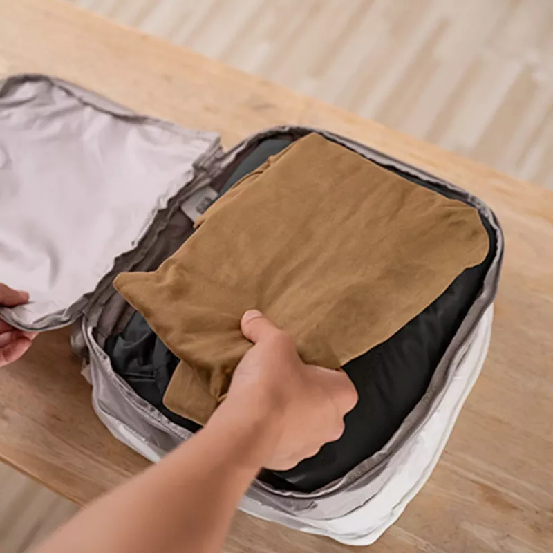 PGYTECH Set de organización de ropa - 4 bolsas de viaje con bolsa para zapatos y bolsa para ropa, gris
