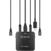 BOYA BY-DM20 micrófono de condensador estéreo digital de doble canal con conector USB-C, Lightning y USB-A, omnidireccional, 25Hz-20kHz, para iOS, Android, Windows, Mac