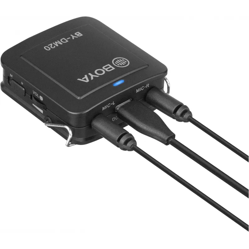 BOYA BY-DM20 micrófono de condensador estéreo digital de doble canal con conector USB-C, Lightning y USB-A, omnidireccional, 25Hz-20kHz, para iOS, Android, Windows, Mac