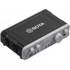 BOYA BY-AM1 interfaz de audio USB-C de 2 canales con entradas XLR/TRS, alimentación fantasma +48V y monitorización directa