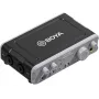 BOYA BY-AM1 interfaz de audio USB-C de 2 canales con entradas XLR/TRS, alimentación fantasma +48V y monitorización directa