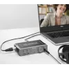 BOYA BY-AM1 interfaz de audio USB-C de 2 canales con entradas XLR/TRS, alimentación fantasma +48V y monitorización directa