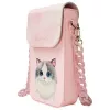 Nimmy Big Eyed Pet 2.0 funda para móvil de gato - bolso cruzado rosa para smartphones de hasta 6,7 inch