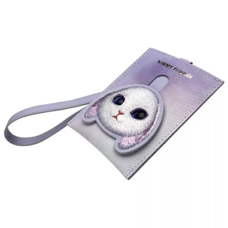 Nimmy Big Eyed Pet 2.0 tarjetero monedero Rabbit, morado