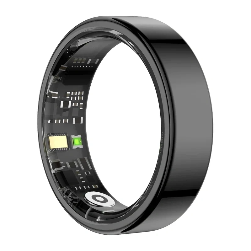 COLMI RING 2 anillo inteligente talla 9 negro - frecuencia cardíaca 24/7, SpO2, temperatura, IP68, batería de 7 días