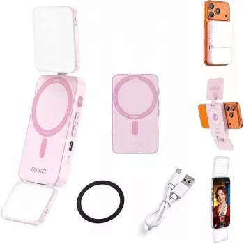 Ulanzi GL01-WB luz LED de vídeo RGB, 2700K-6500K, rosa