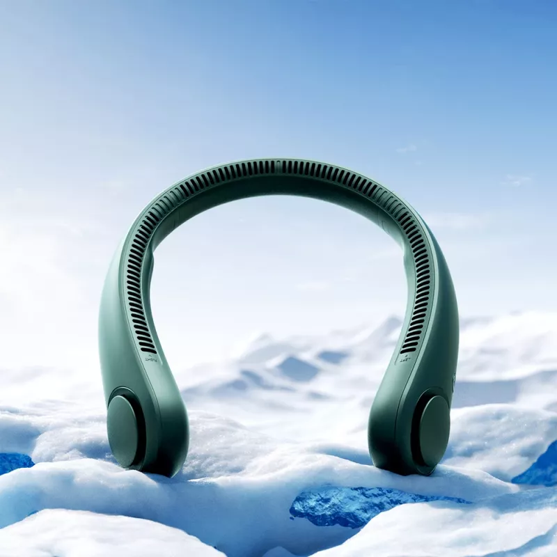 JISULIFE ventilador de cuello Life3 - ventilador USB inalámbrico portátil sin aspas, verde