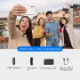 BOYA BY-V4U Sistema de micrófono de pinza inalámbrico USB-C