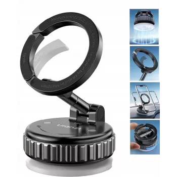 ULANZI MA40 Soporte de teléfono con ventosa de vacío MagSafe y giro de 360° para salpicadero, parabrisas y escritorio