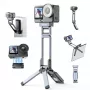 ULANZI MA37 Minitrípode magnético con empuñadura para DJI Osmo Action 6 Nano Arca-Swiss gris