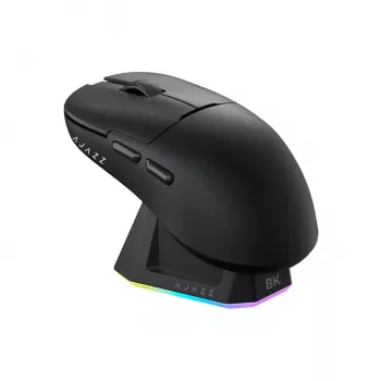 AJAZZ AJ159 PRO Ratón gaming inalámbrico 3395-8K con base de carga - negro