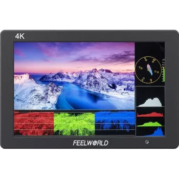 FEELWORLD T7 PLUS monitor de campo para cámara de 7 pulgadas 2200nit 1920x1200 IPS 3D LUT con HDMI loop-through