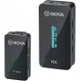 BOYA BY-XM6-S1 Mini sistema de micrófono inalámbrico 2,4 GHz con micrófono lavalier, receptor OLED, alcance 100 m