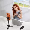 ULANZI palo selfie trípode mini con disparador remoto Bluetooth para smartphones, negro