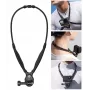 ULANZI ZJ09 soporte magnético de cuello para cámaras de acción - giro 360°, POV manos libres, banda de silicona flexible, compatible con GoPro/DJI/Insta360